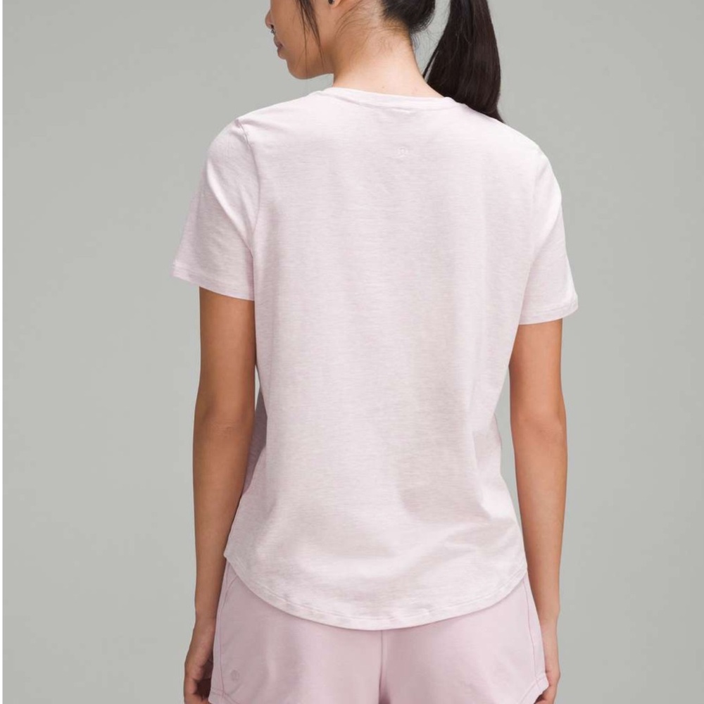 Lululemon Love Crewneck T-Shirt 20 Heathered Meadowsweet Pink - Picture 5 of 6